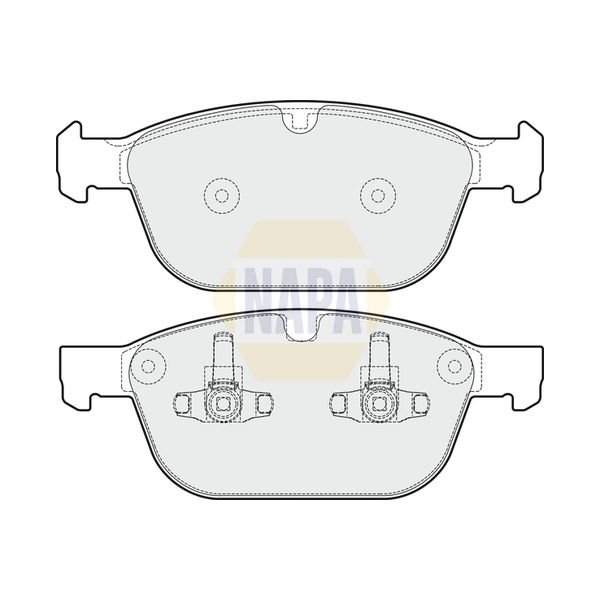 NAPA NBP1117 Brake Pads Set