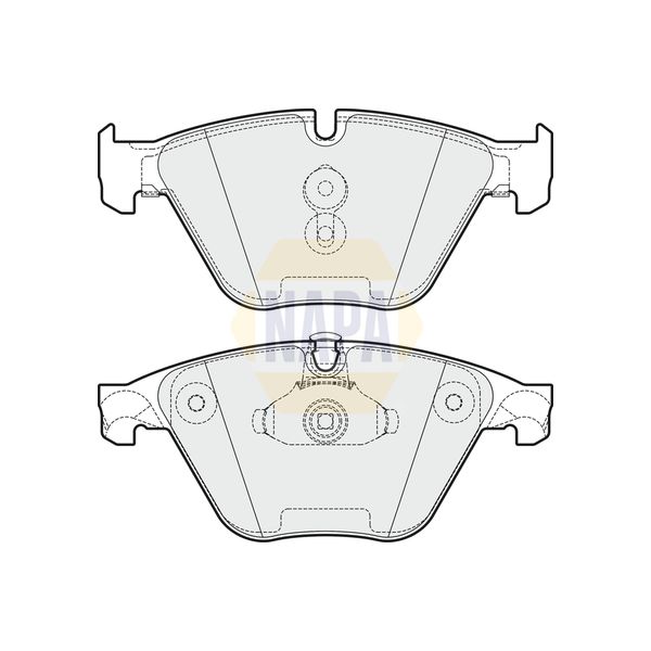 NAPA NBP1157 Brake Pads Set