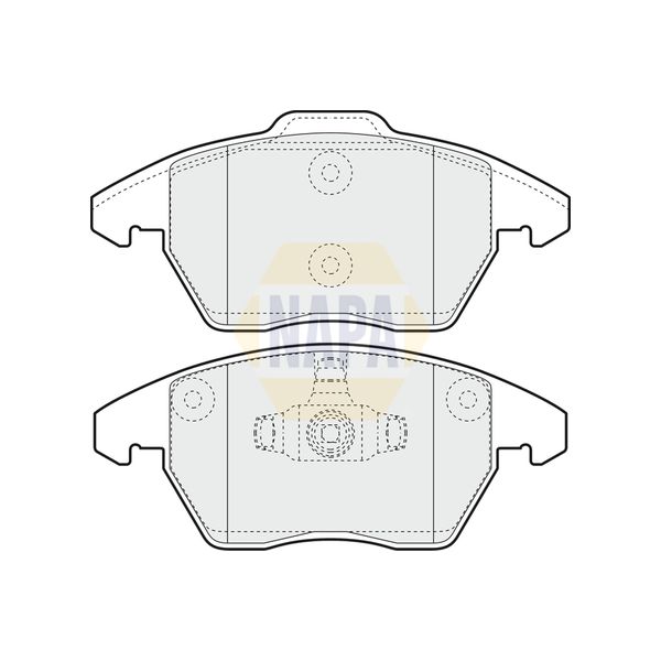 NAPA NBP1176 Brake Pads Set