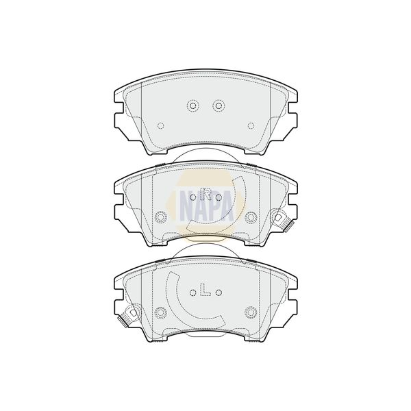 NAPA NBP1192 Brake Pads Set