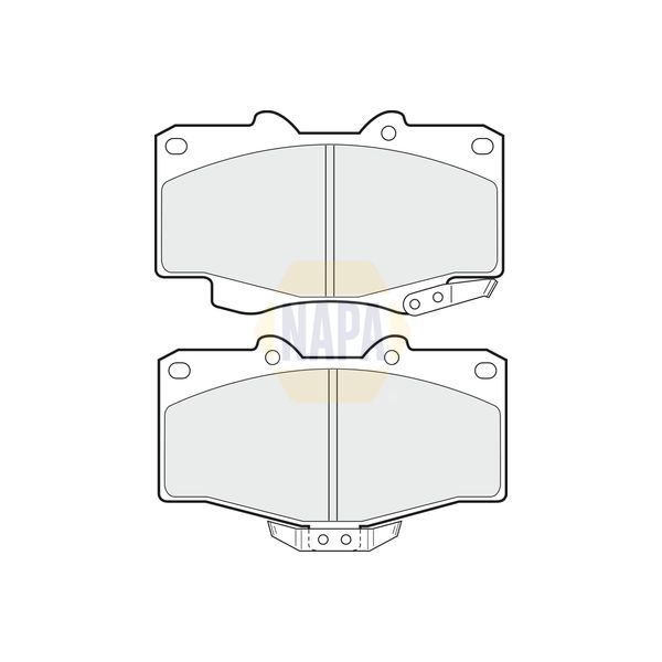 NAPA NBP1196 Brake Pads Set