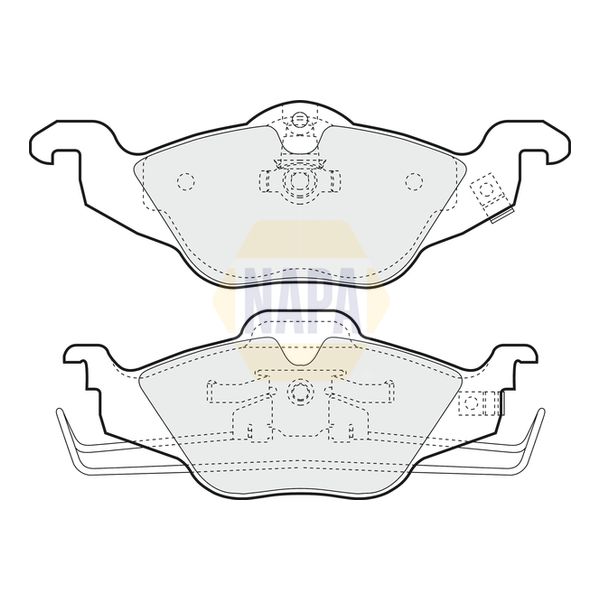 NAPA NBP1229 Brake Pads Set