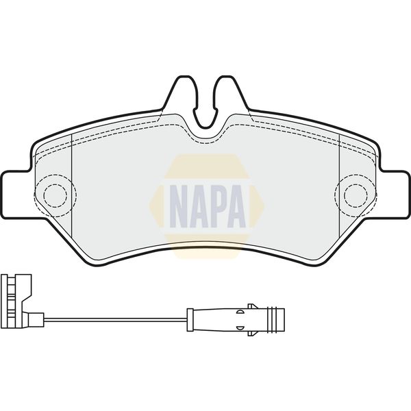NAPA NBP1245 Brake Pads Set