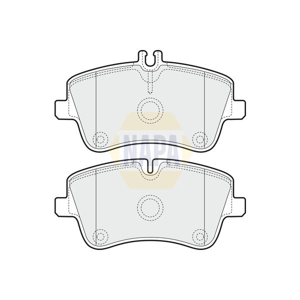 NAPA NBP1249 Brake Pads Set