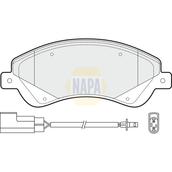 NAPA NBP1250 Brake Pads Set