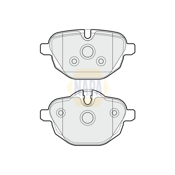 NAPA NBP1262 Brake Pads Set