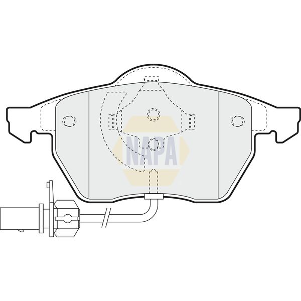 NAPA NBP1265 Brake Pads Set
