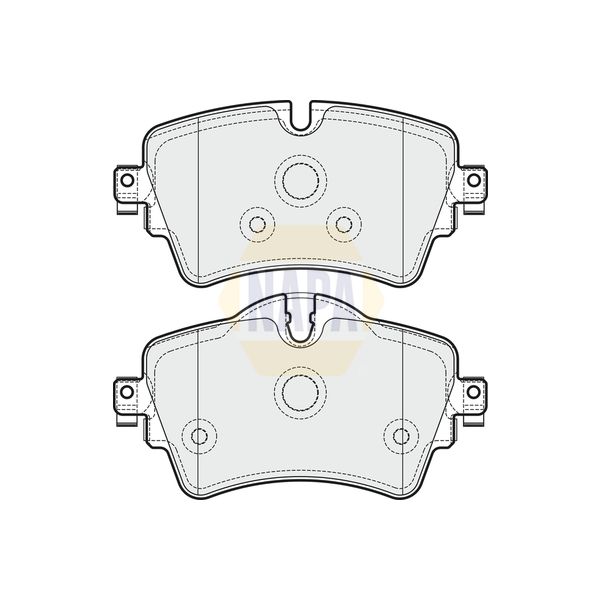 NAPA NBP1283 Brake Pads Set