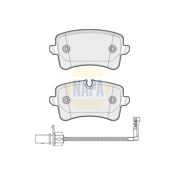 NAPA NBP1292 Brake Pads Set