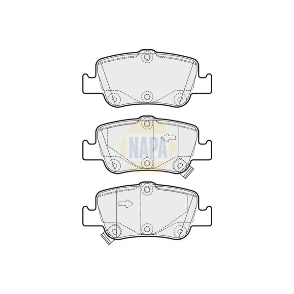 NAPA NBP1296 Brake Pads Set