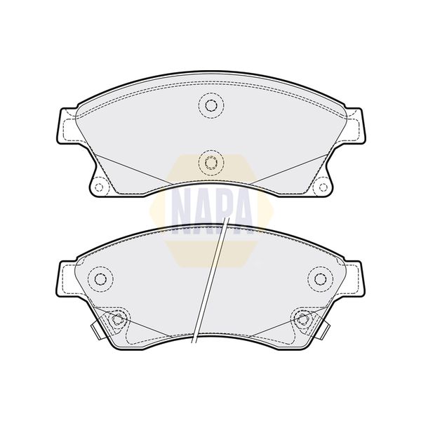 NAPA NBP1297 Brake Pads Set