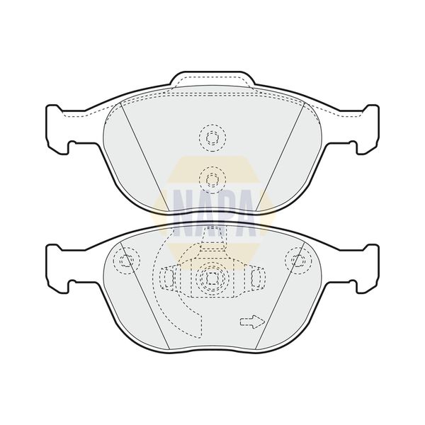 NAPA NBP1318 Brake Pads Set