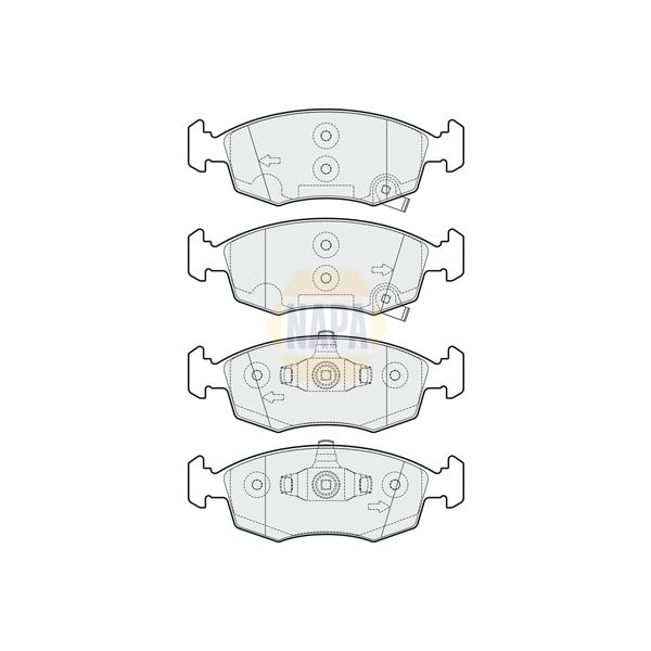 NAPA NBP1353 Brake Pads Set