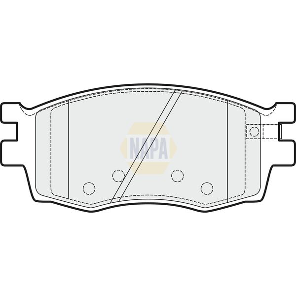 NAPA NBP1368 Brake Pads Set