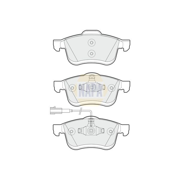 NAPA NBP1380 Brake Pads Set