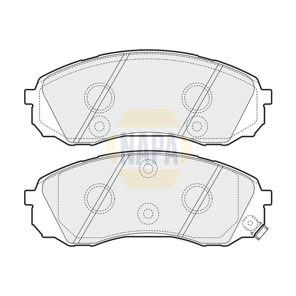 NAPA NBP1505 Brake Pads Set