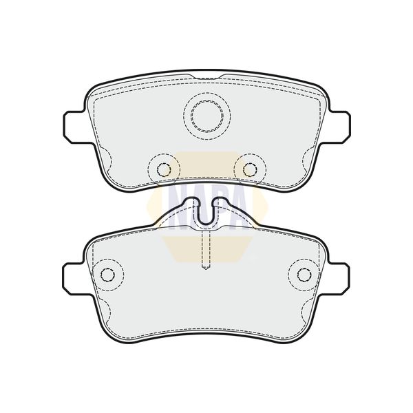NAPA NBP1519 Brake Pads Set