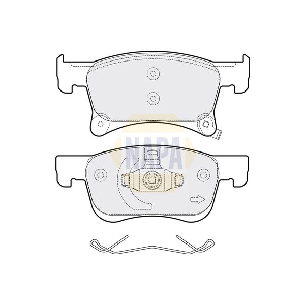 NAPA NBP1521 Brake Pads Set