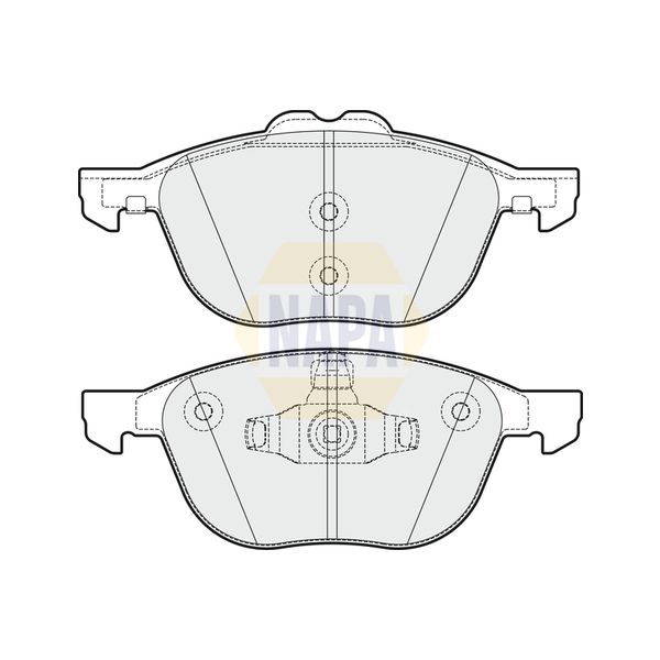 NAPA NBP1534 Brake Pads Set