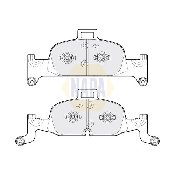 NAPA NBP1539 Brake Pads Set
