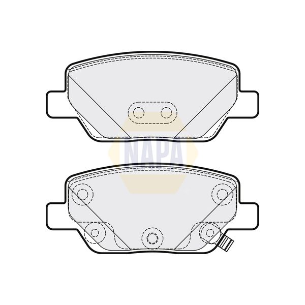 NAPA NBP1550 Brake Pads Set