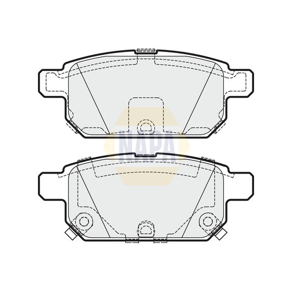 NAPA NBP1554 Brake Pads Set