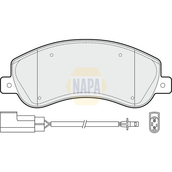 NAPA NBP1557 Brake Pads Set