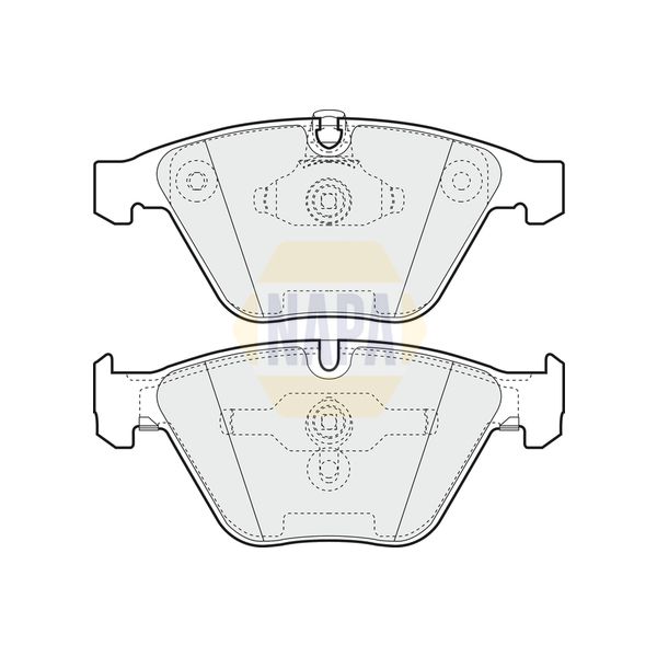 NAPA NBP1565 Brake Pads Set