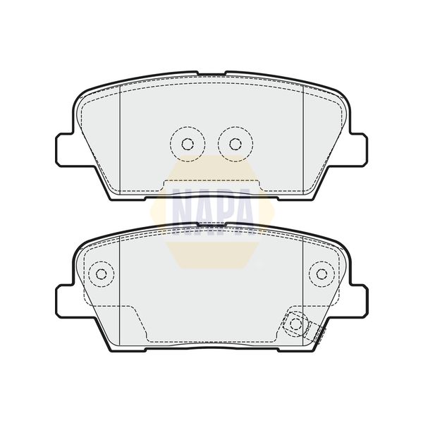 NAPA NBP1595 Brake Pads Set
