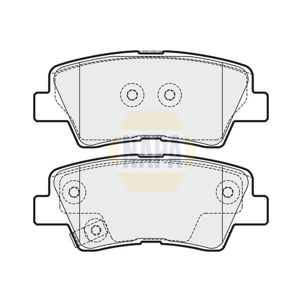 NAPA NBP1596 Brake Pads Set