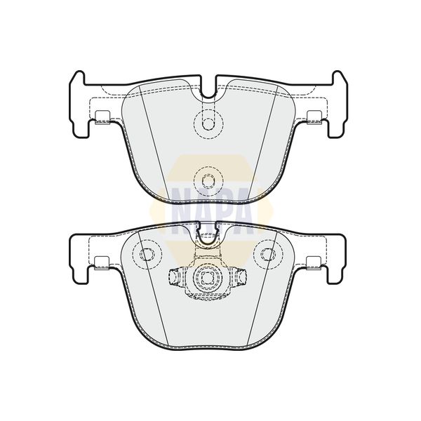 NAPA NBP1606 Brake Pads Set