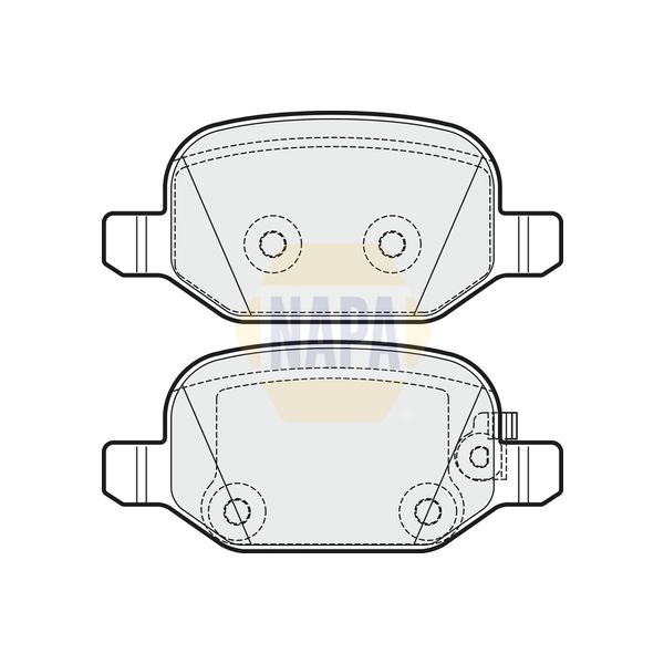 NAPA NBP1610 Brake Pads Set