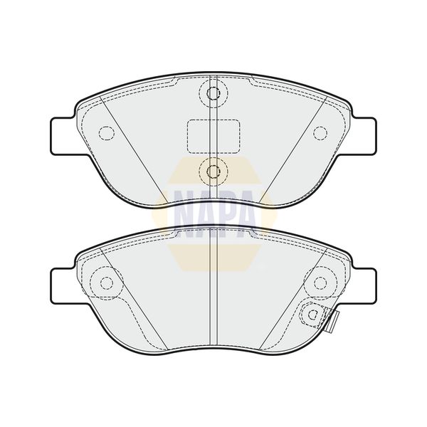 NAPA NBP1619 Brake Pads Set