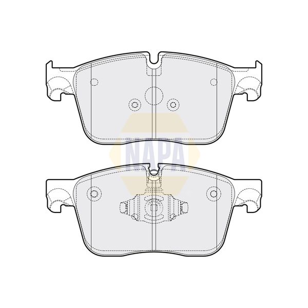 NAPA NBP1630 Brake Pads Set