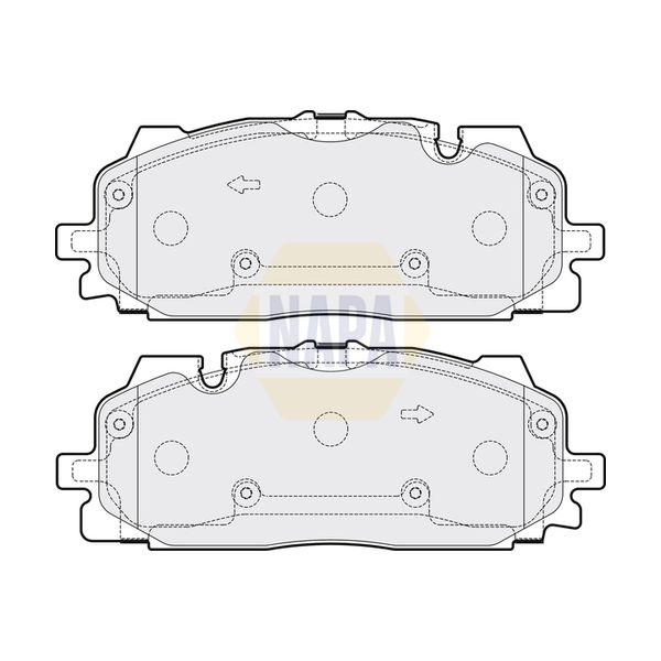 NAPA NBP1638 Brake Pads Set