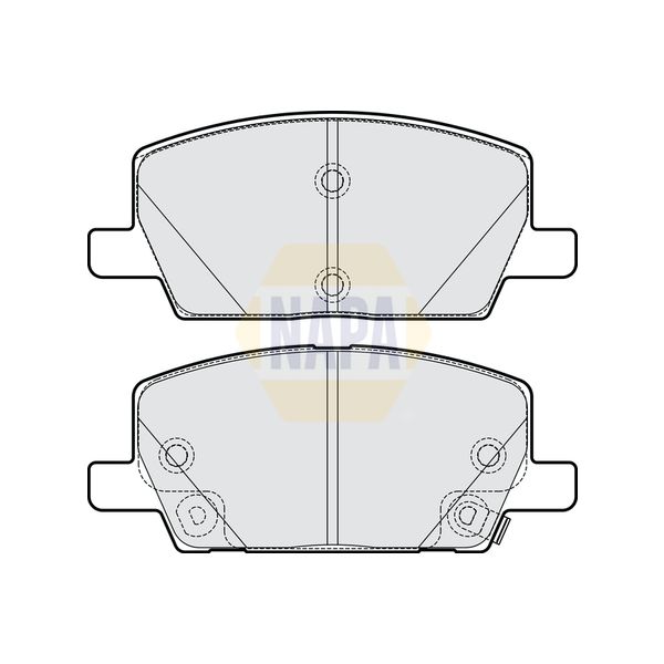 NAPA NBP1651 Brake Pads Set
