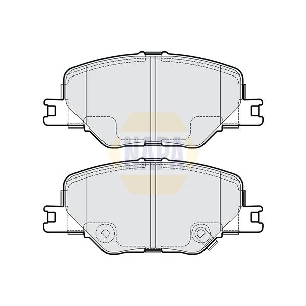 NAPA NBP1653 Brake Pads Set