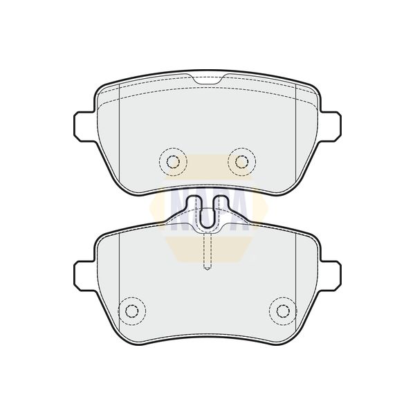 NAPA NBP1661 Brake Pads Set