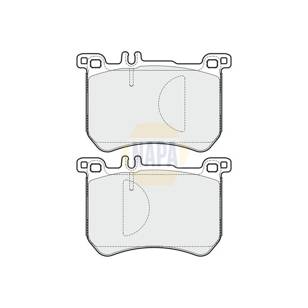 NAPA NBP1662 Brake Pads Set