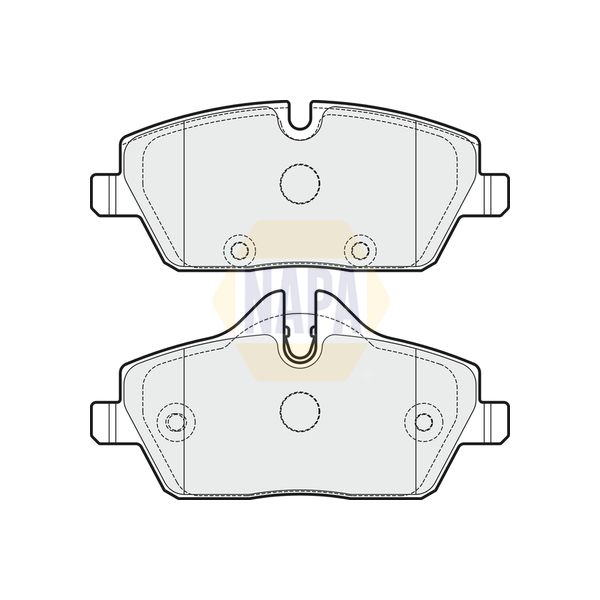NAPA NBP1663 Brake Pads Set
