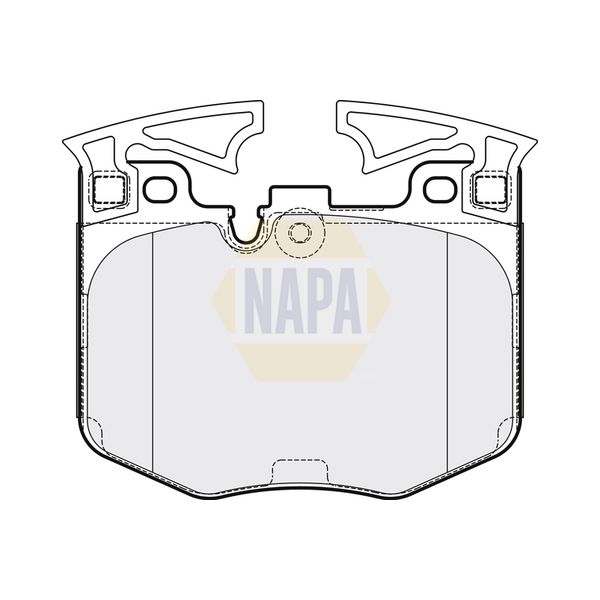 NAPA NBP1668 Brake Pads Set