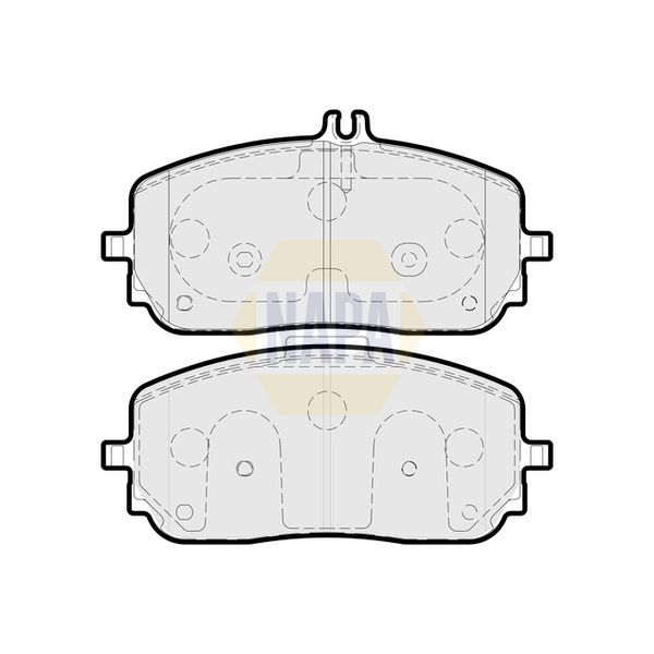 NAPA NBP1671 Brake Pads Set