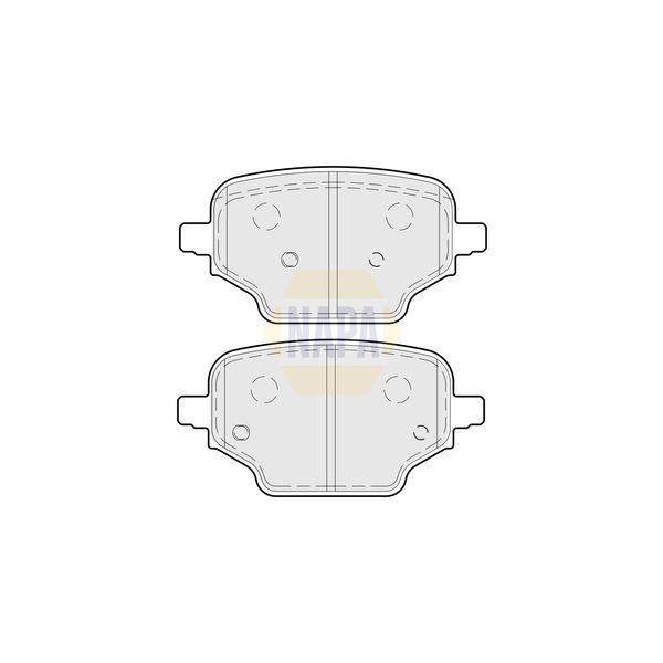 NAPA NBP1673 Brake Pads Set