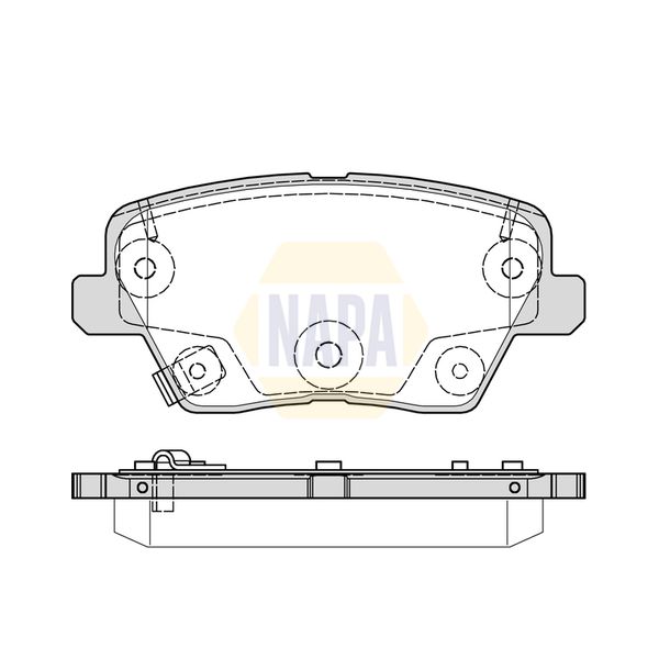 NAPA NBP1681 Brake Pads Set