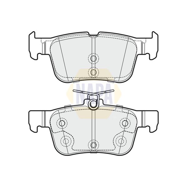NAPA NBP1707 Brake Pads Set