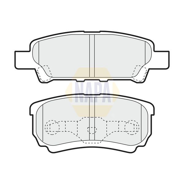 NAPA NBP1738 Brake Pads Set