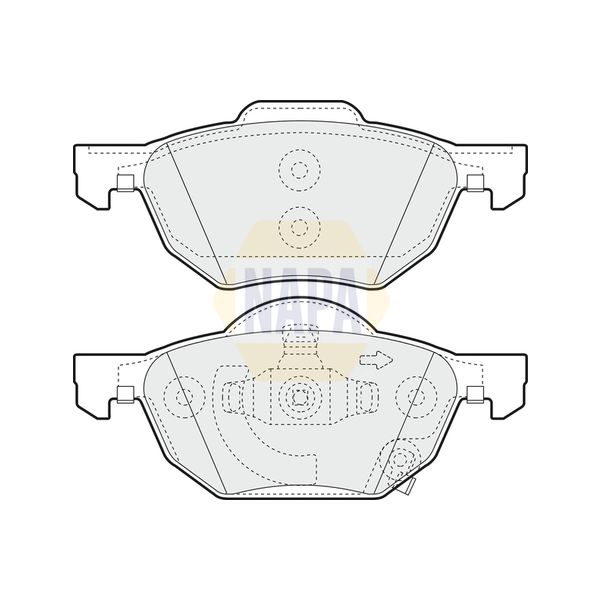 NAPA NBP1739 Brake Pads Set