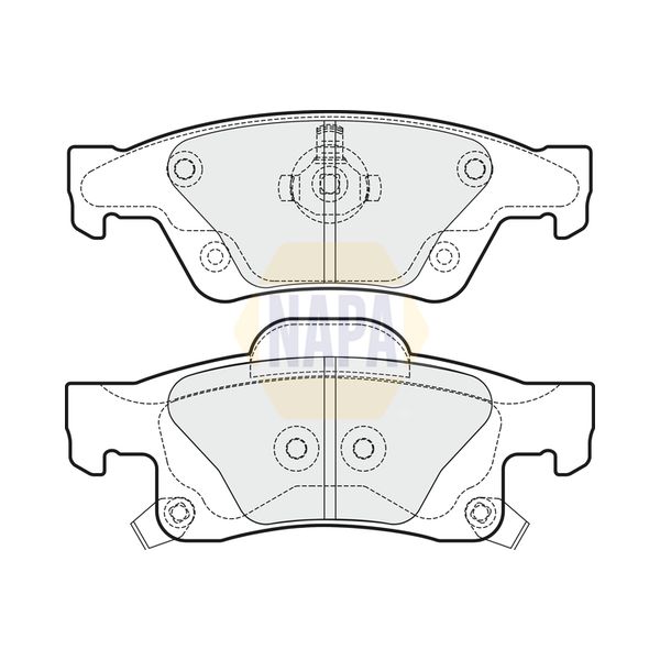 NAPA NBP1766 Brake Pads Set