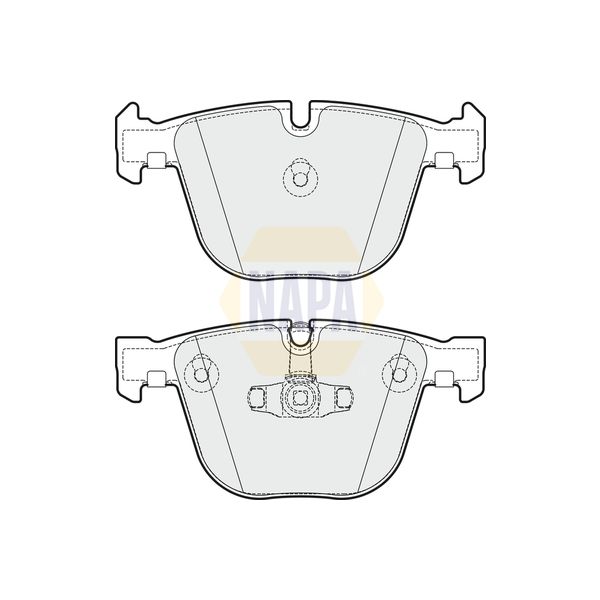NAPA NBP1767 Brake Pads Set