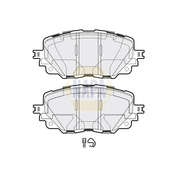 NAPA NBP1788 Brake Pads Set